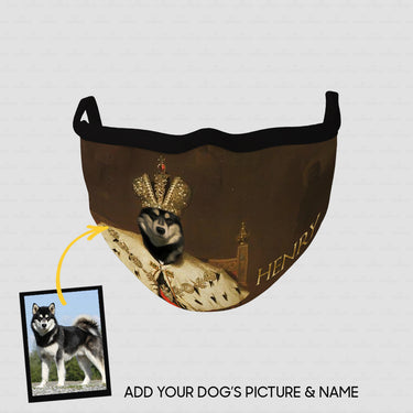 Personalized Dog Gift Idea - Royal Dog's Portrait 82 For Dog Lovers - Cloth Mask